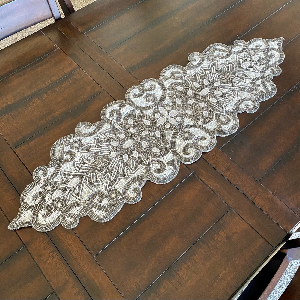Pier 1 Beaded Table Runner